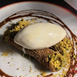 Canelones de pistacho