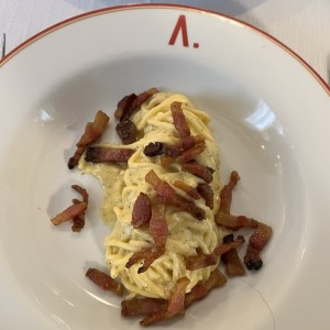 Spaghuetti a la carbonara