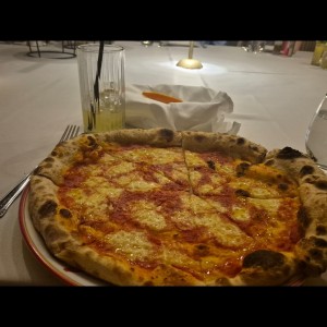 pizza margarita sin albahaca