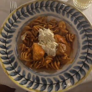 Salmon spicy vodka