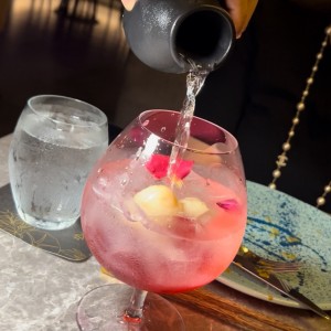 Mocktail de lychie y rosas