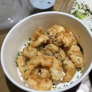 Camarones tempura