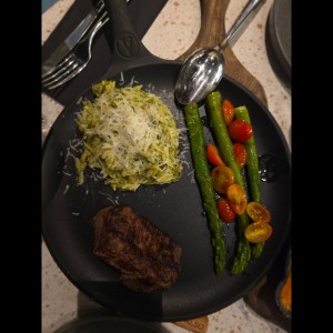 MISTI - Orzo al pesto - Esparragos - Solomito