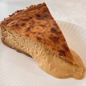 La tarta vasca de dulce de leche