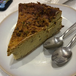 Tarta Vasca de Pistacho