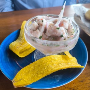 Entrada - ceviche de corvina 