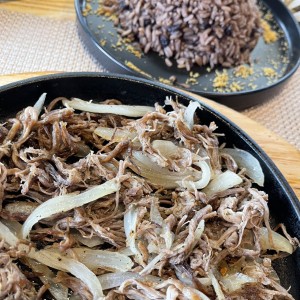 Vaca frita y arroz congri