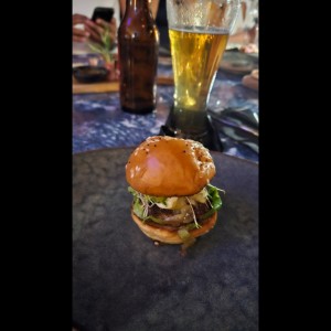 mini hamburguer