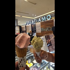 fresa y pistacho
