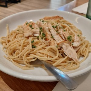 spaguetti al oleo
