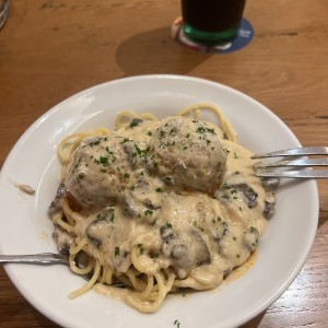 Spaghetti con meatballs