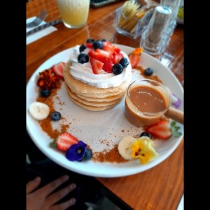pancakes de dulce de leche