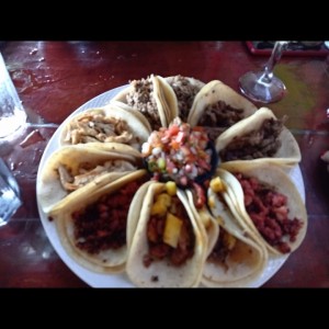 Bandeja de tacos la fiesta