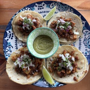 Tacos de chicharrón 