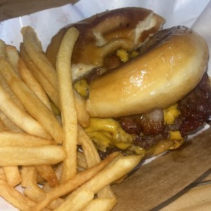 Donut burger
