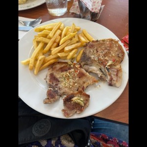 chuleta al ajillo