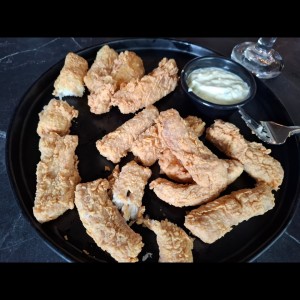 Deditos de pescado con yuca
