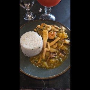 cau cau de mariscos