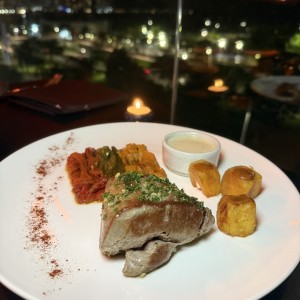 Filete de res en salsa Blue Cheese 