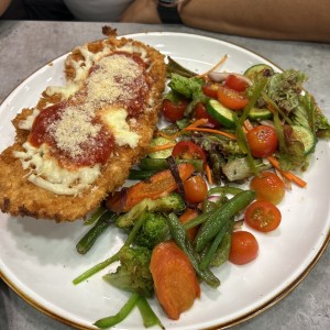 Pollo a la parmigiana