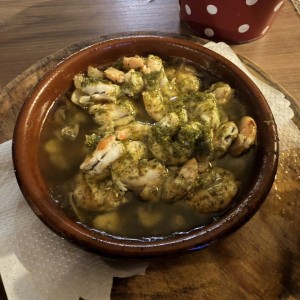 Cazuela de Gambas al ajillo
