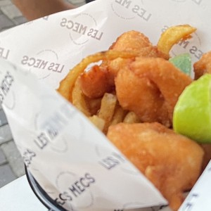 Camarones con Papas