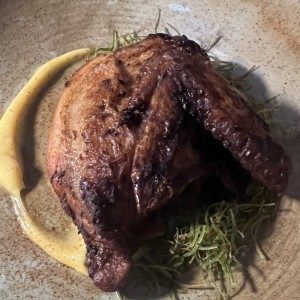 POLLO DE PASTOREO ASADO (1/4 $10 1/2 $18)
