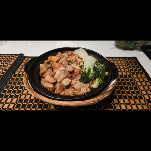 clay pot de costilla y chorizo chino