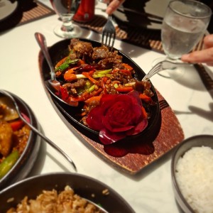 Puerco y Camarones