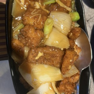 Pescado al Wok