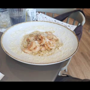 Pasta con Camarones