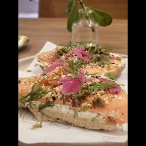 Bagel de salmon