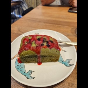 matcha raspberry cake GF DF