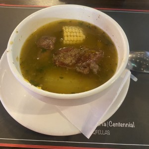 Sopa de costilla ahumada