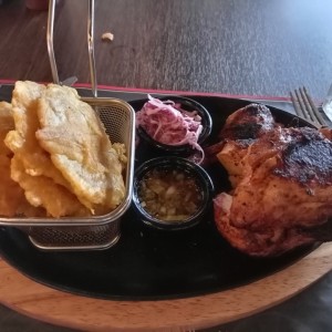 Medio Pollo asado