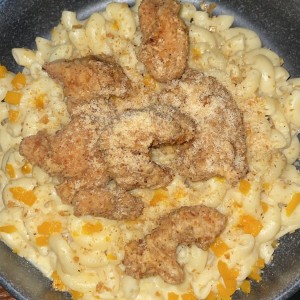 Mac n cheese de pollo