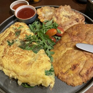 Omelette con patacones