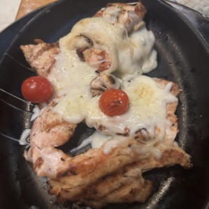 Filete de pollo gratinado 
