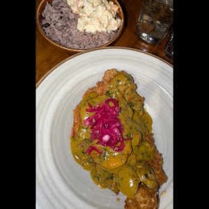 Filetes de pescado con mixto de mariscos