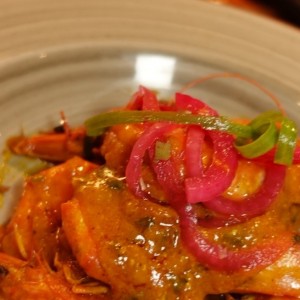 Camarones con salsa afroantillana