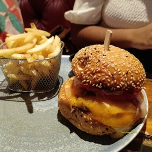Hamburguesa, a portobelo