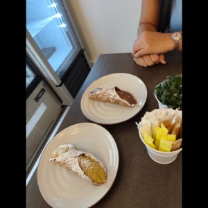 caneloni de chocolate y pistachio 