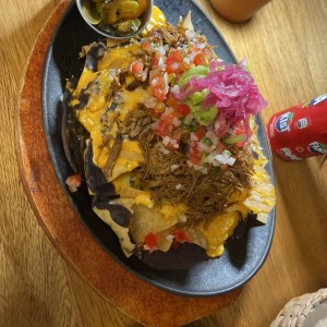 Entradas - Nachos con Pollo