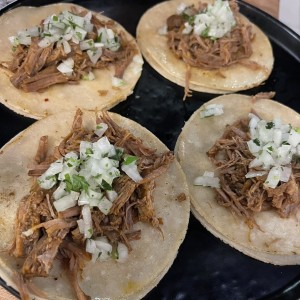 Tacos de barbacoa de res