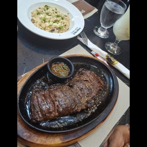 Entraña + Risotto Campestre