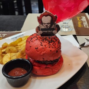 Hamburguesa especial de halloween ??