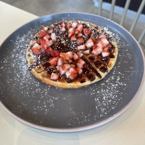 Waffle de nutella 