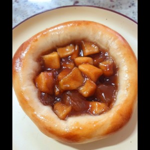 Pizza de manzana y Canela