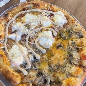 Mitad dulcinea y mitad honhos con aceite de trufa