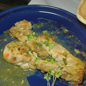Filete de Corvina al Ajillo